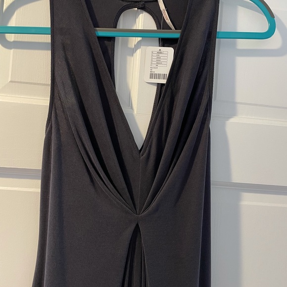 NWT FREE PEOPLE BLACK WILD DREAMING MIDI DRESS - Picture 3 of 10